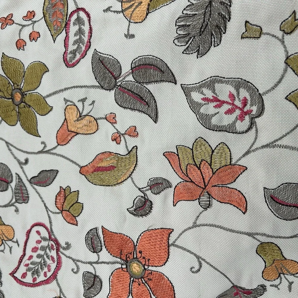 Tossed Pillow Case Floral Fall Colors  22x15‎ Woven Material